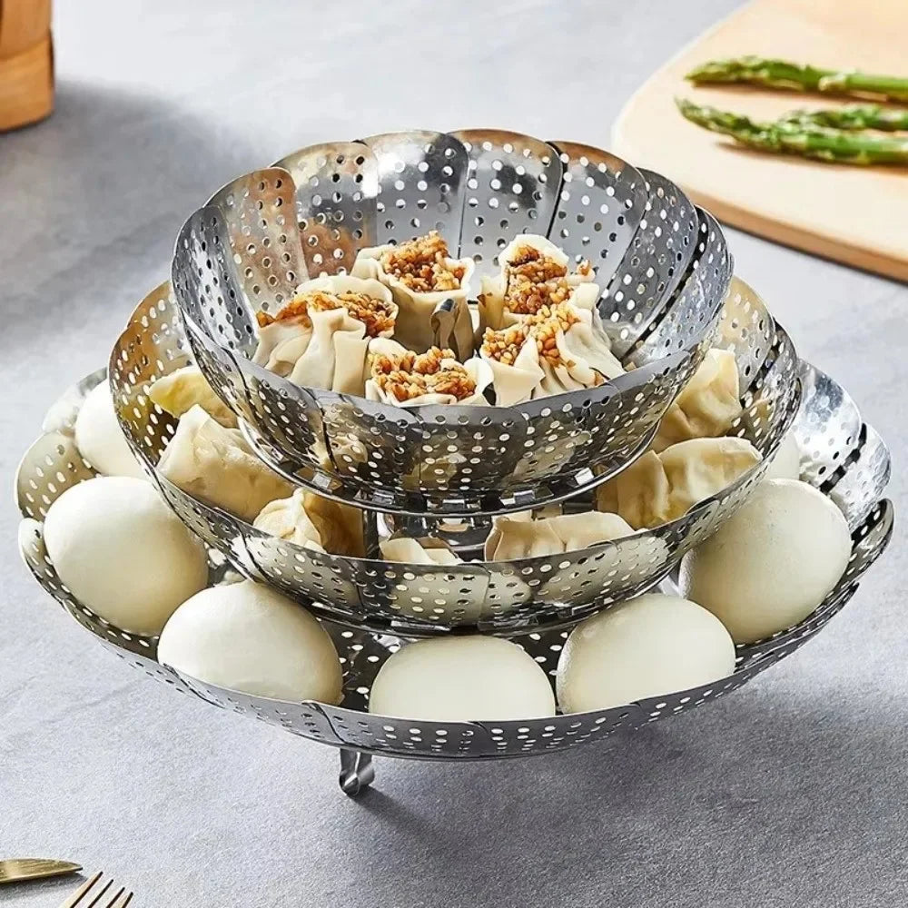 Stainless Steel Expandable Steamer Basket | Imported Quality
