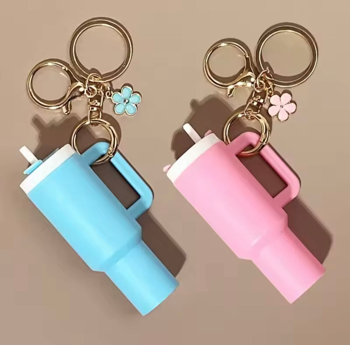 Tumbler Keychain with Storage Holder