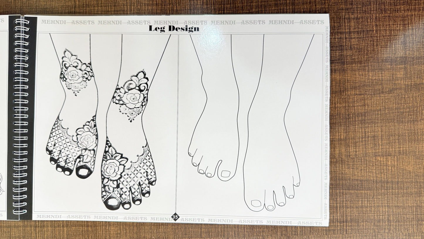 Mehndi Practice book