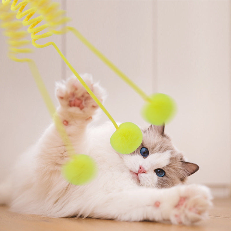 Interactive Tension Spring Cat Toy