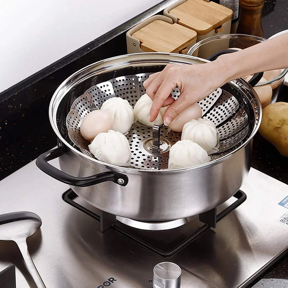 Stainless Steel Expandable Steamer Basket | Imported Quality