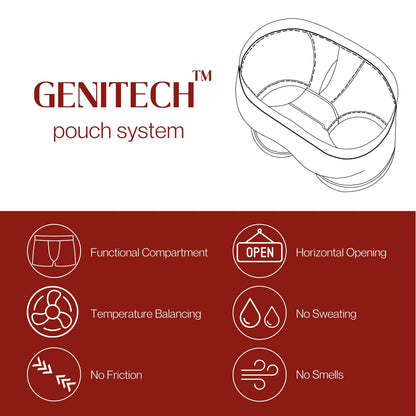 Astronut Men's Boxer Shorts With Geni-Tech Pouch