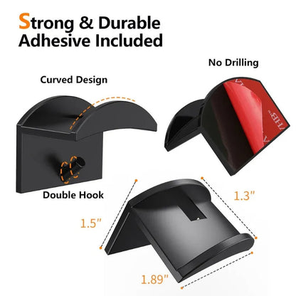 Sticky Wall Mount Hook for Helmets, Caps & Hats
