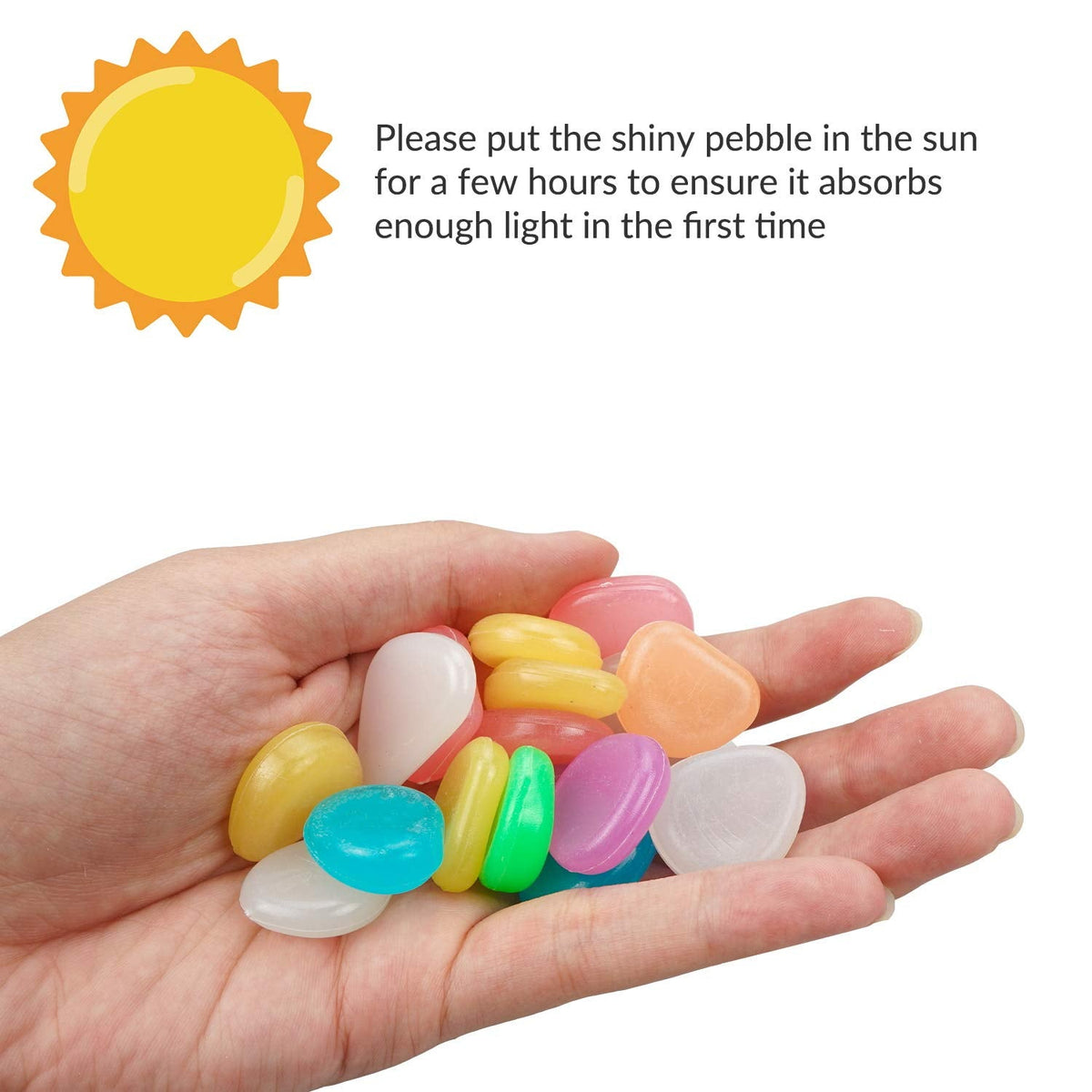 Luminous Stones – Mixed Color Glow Stones