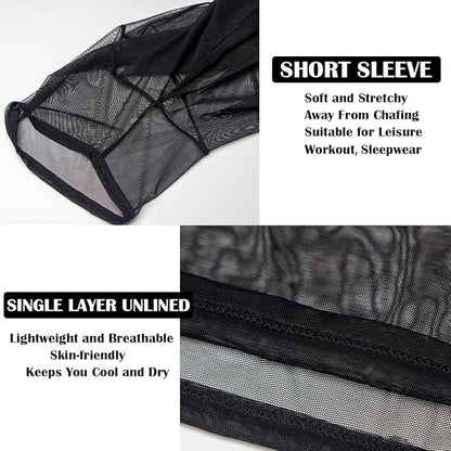 Transparent Short Sleeve T-Shirt For Men