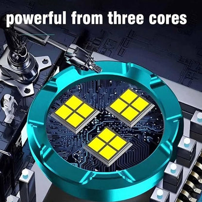 Three-Eyed Monster Mini Flash Super Power Flashlight