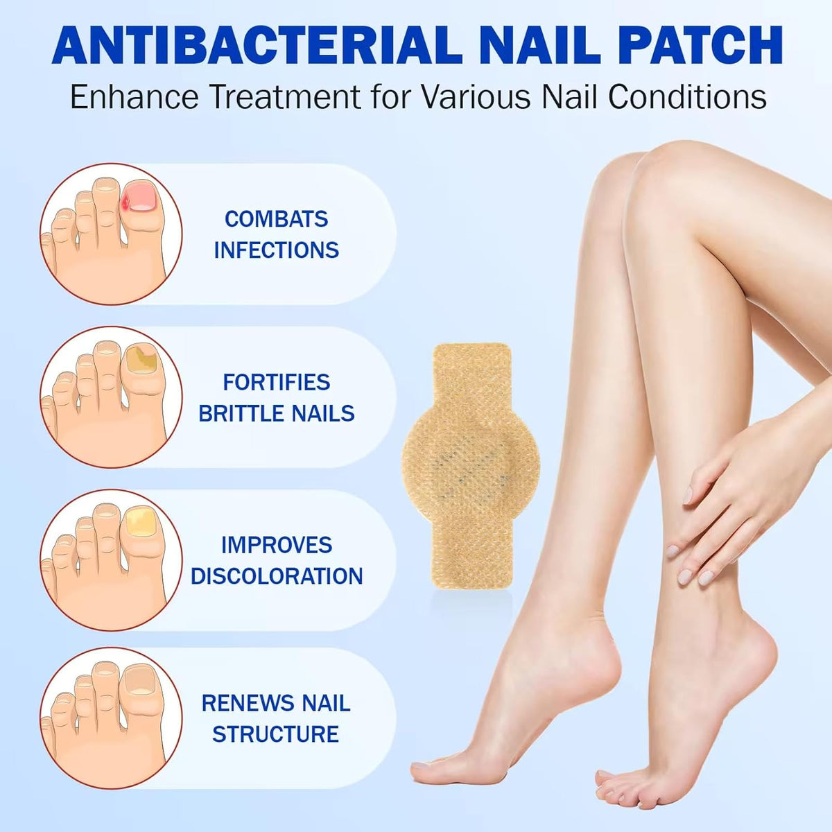 Nighttime Renewal Fungal Nail Treatment Patches