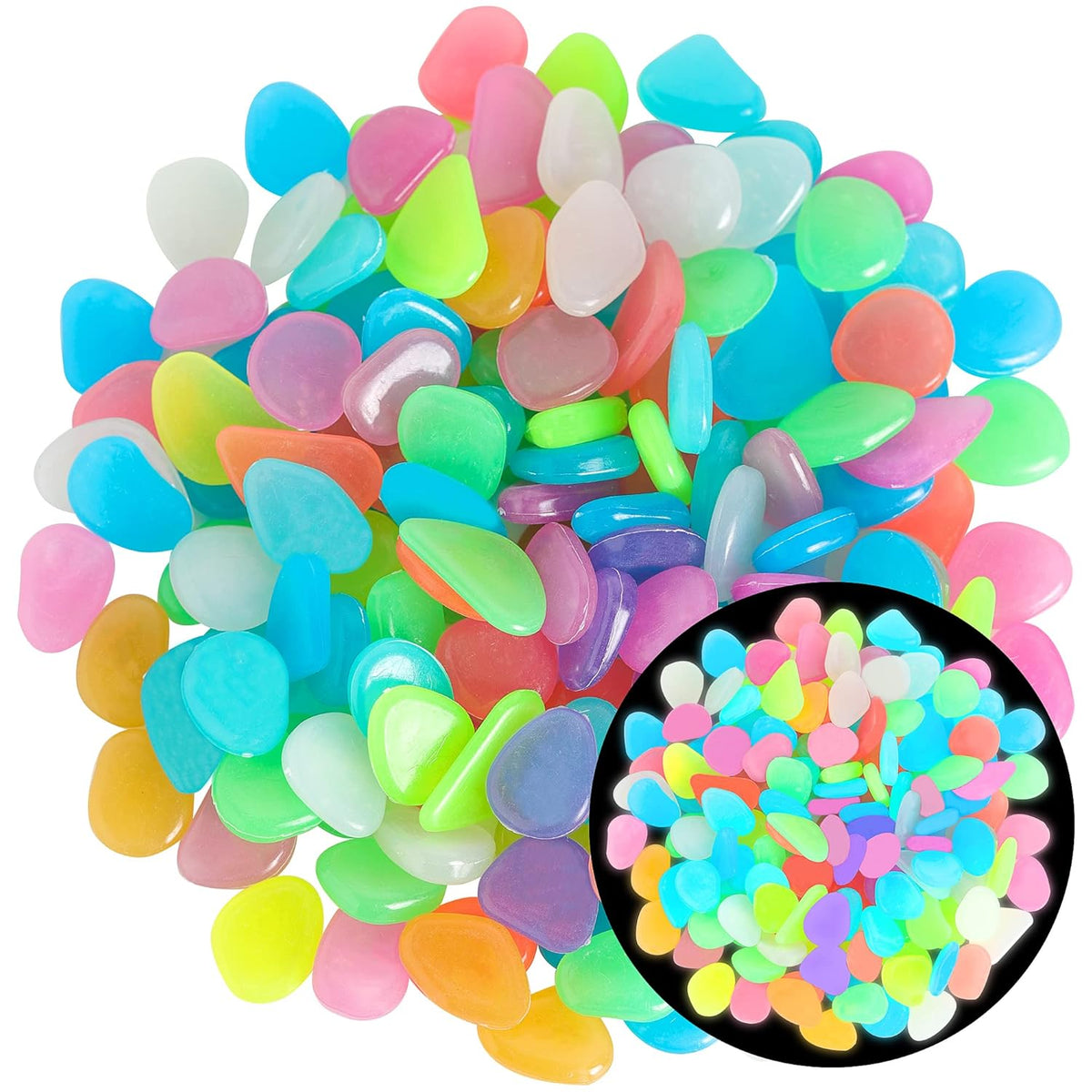 Luminous Stones – Mixed Color Glow Stones