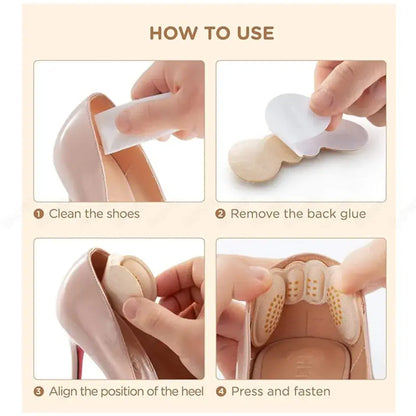 Heel Cushion Pads – 2 Pairs (4 pads)