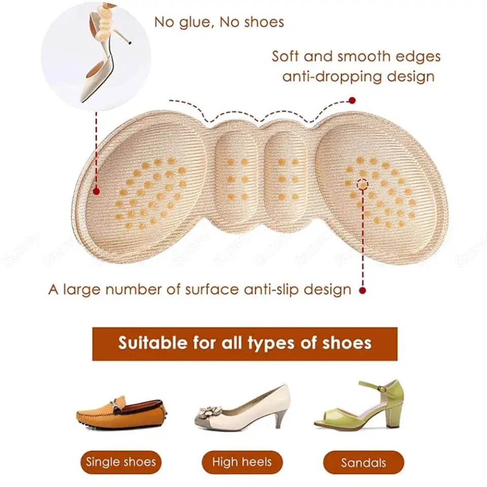 Heel Cushion Pads – 2 Pairs (4 pads)