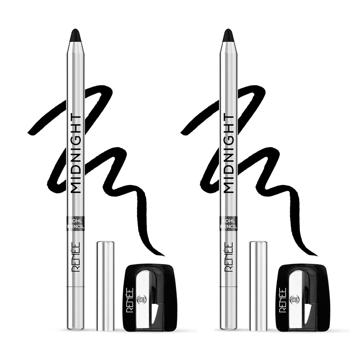 RENEE Midnight Kohl Kajal Pencil, 1.5g