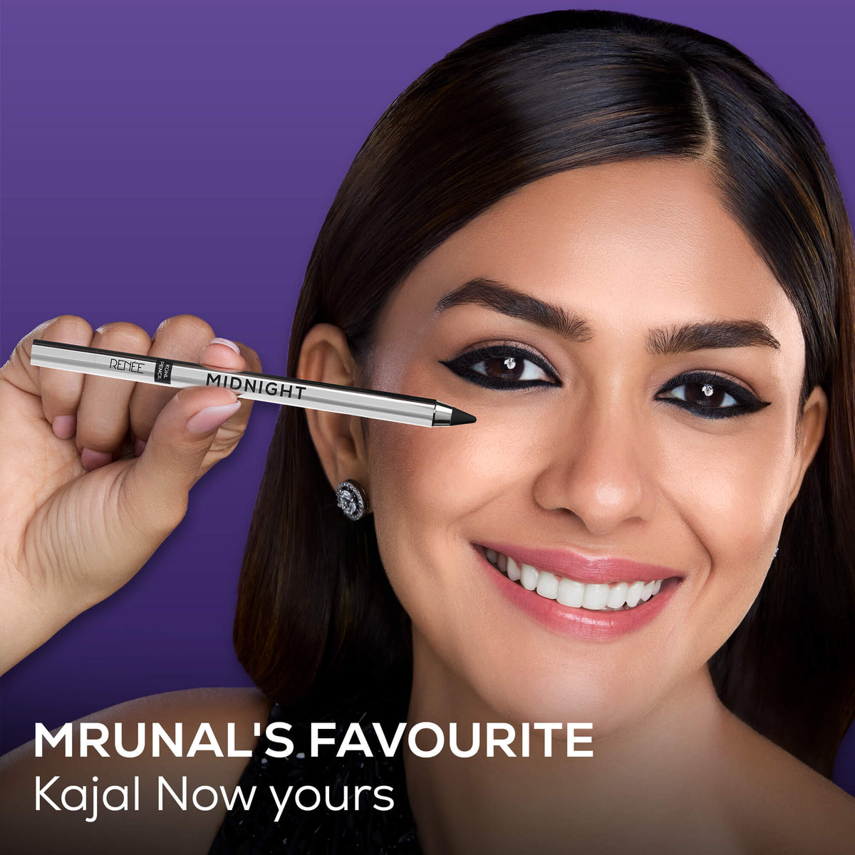 RENEE Midnight Kohl Kajal Pencil, 1.5g