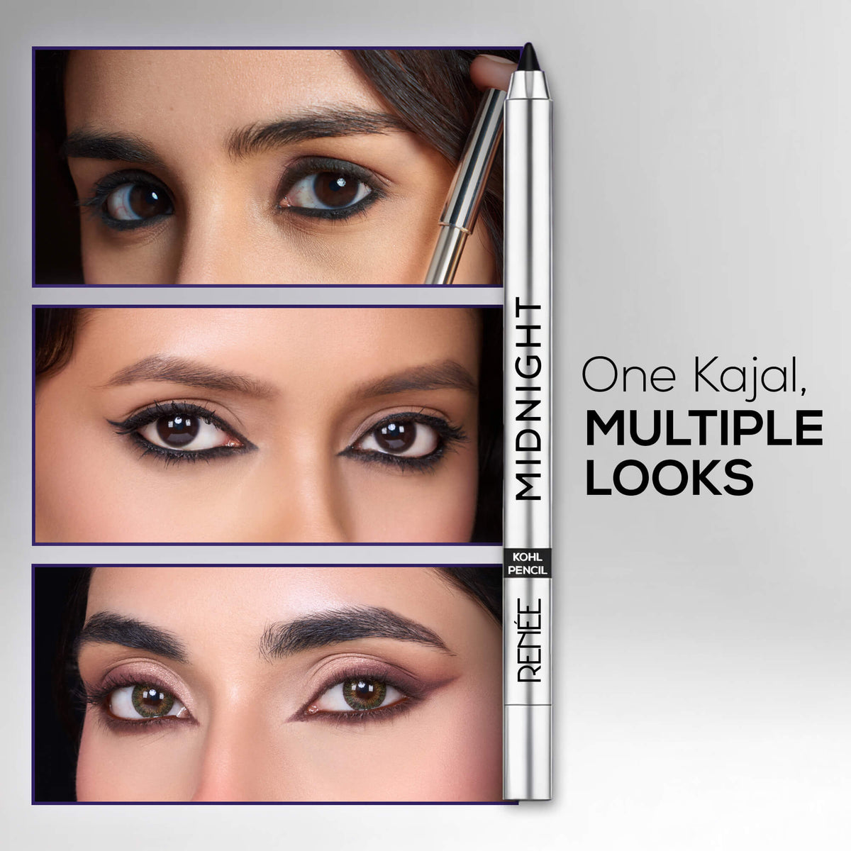 RENEE Midnight Kohl Kajal Pencil, 1.5g