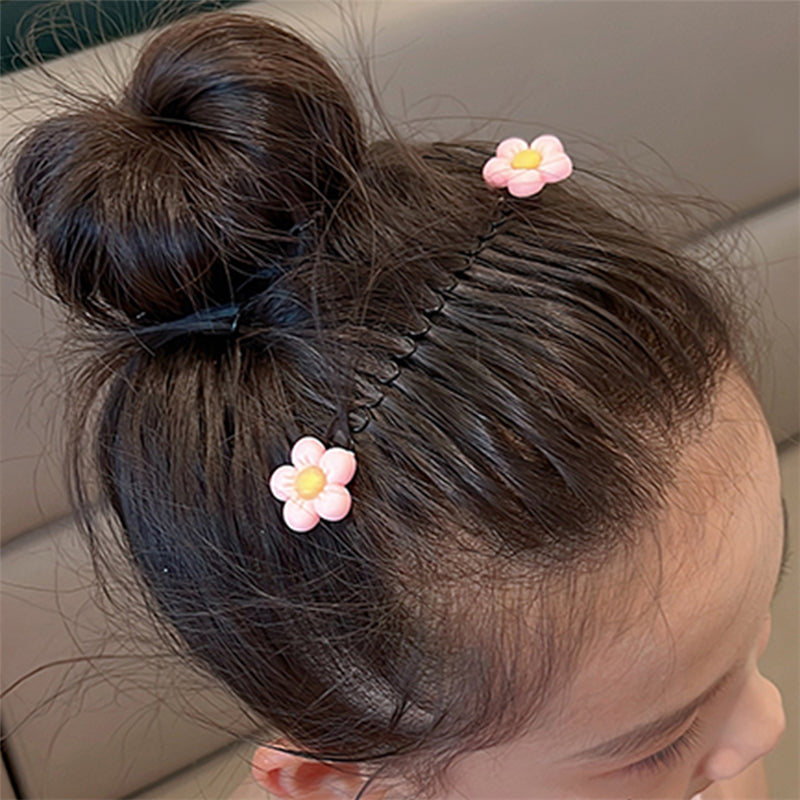 Girls Flower Bow Hair Comb