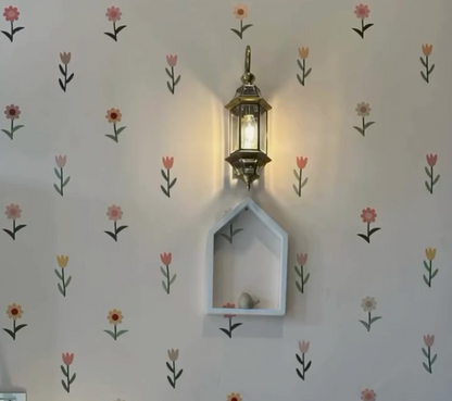 DIY High Quality Tulip & Sunflower Wall Stickers ( imported )