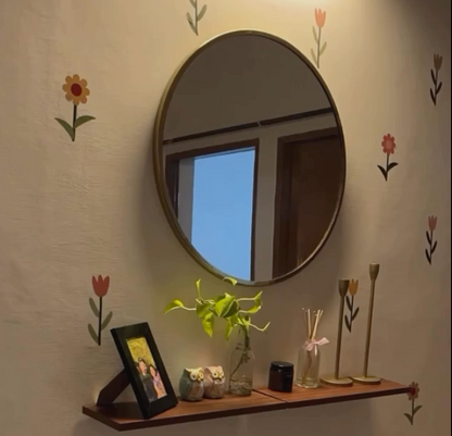 DIY High Quality Tulip & Sunflower Wall Stickers ( imported )