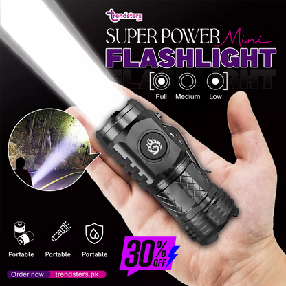 Three-Eyed Monster Mini Flash Super Power Flashlight