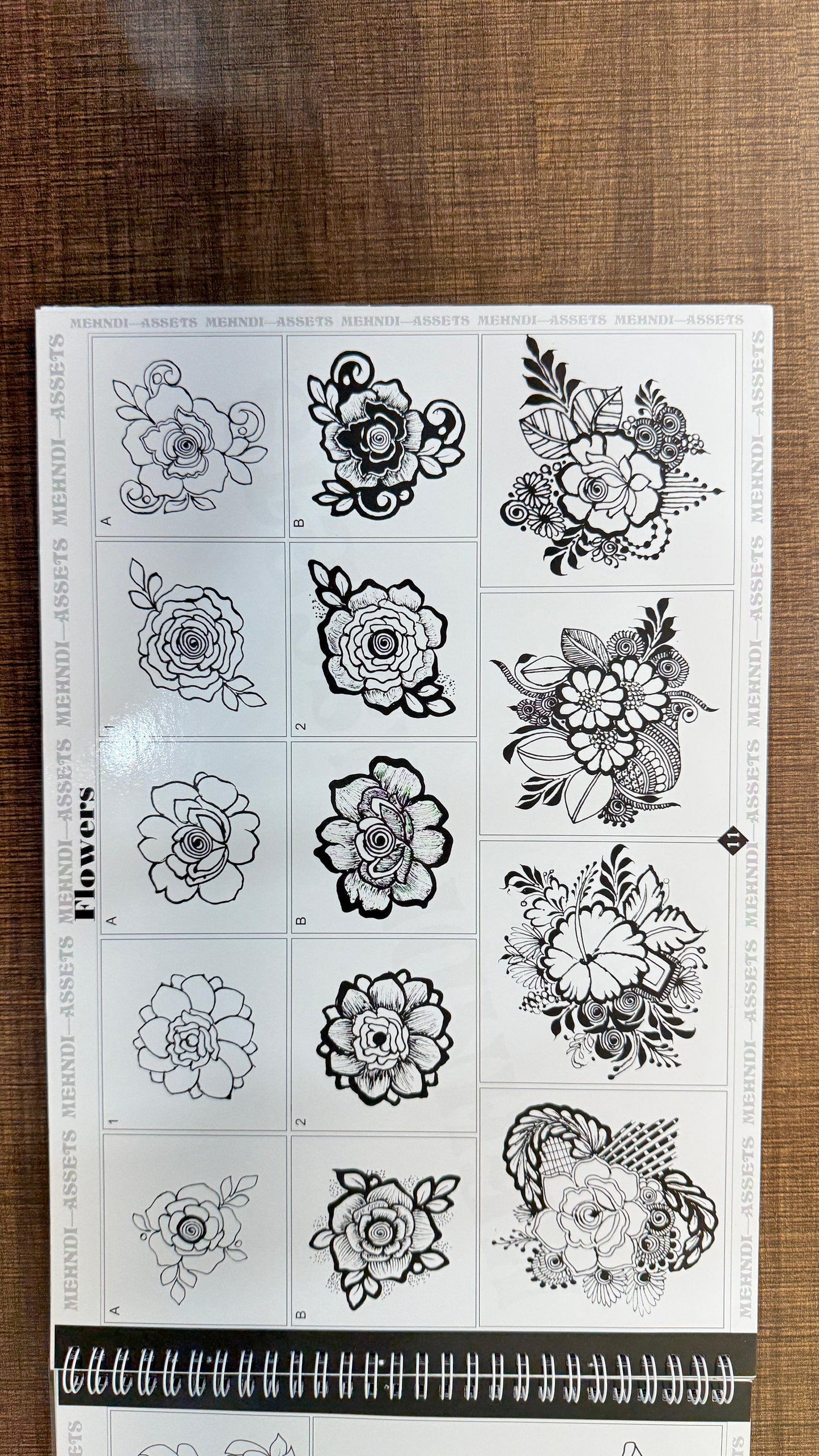Mehndi Practice book