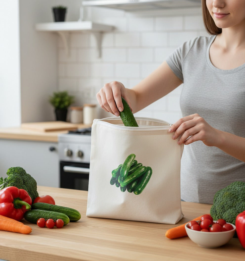 Reusable Anti-Bacterial Vegetable Storage Bags