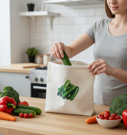 Reusable Anti-Bacterial Vegetable Storage Bags