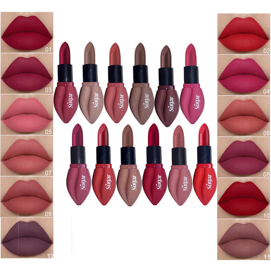 Sugar Matte Lipstick Collection – 24HR Long Lasting Colour