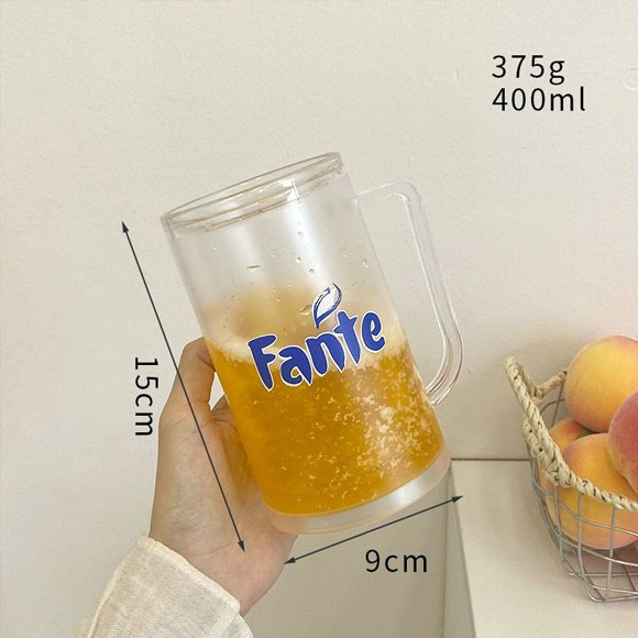 Plastic Double Walls Freezer Mug With Printing