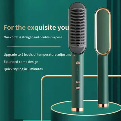 Multifunctional Hair Straightener and Curler Brush