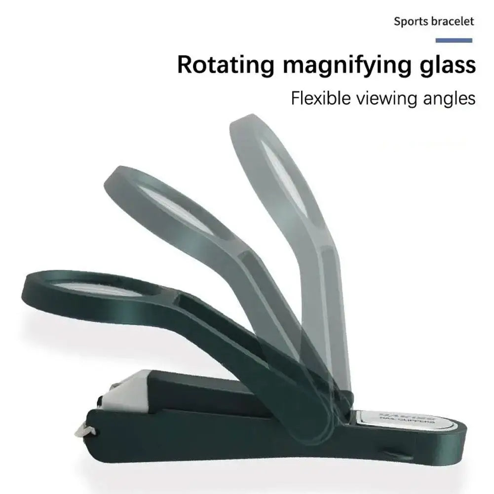 Medical Stainless Steel Nail Clippers with Magnifying Glass And Storage Box