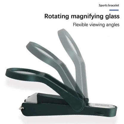 Medical Stainless Steel Nail Clippers with Magnifying Glass And Storage Box