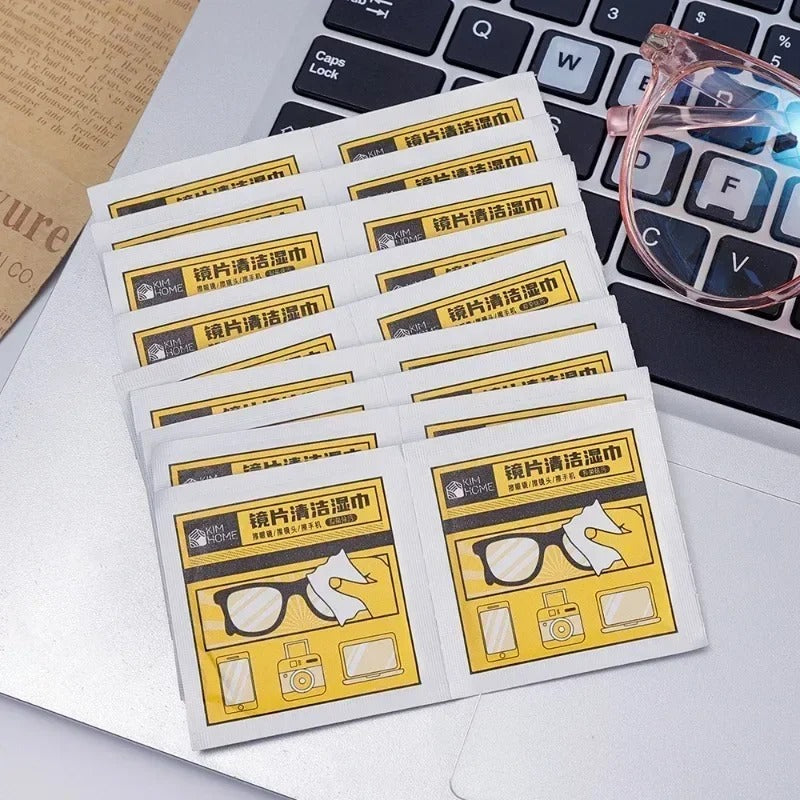 Glasses Cleaner Wet Wipe Disposable Anti Fog