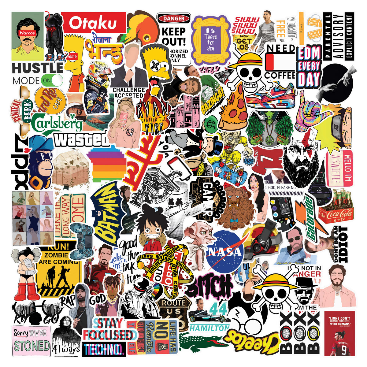 Aesthetic Random Edition Laptop Vinyl Stickers