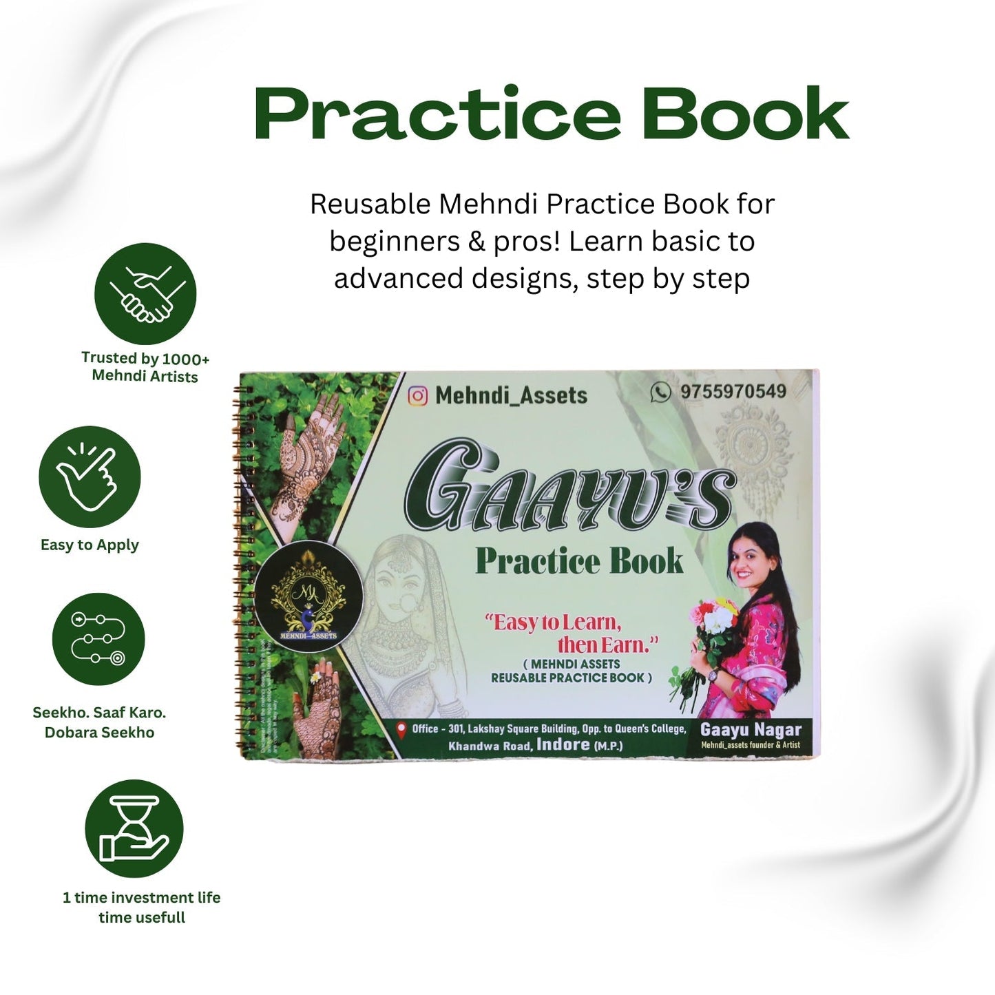 Mehndi Practice book