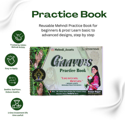 Mehndi Practice book