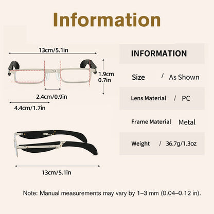 Unisex Foldable Anti-Blue Light Reading Glasses